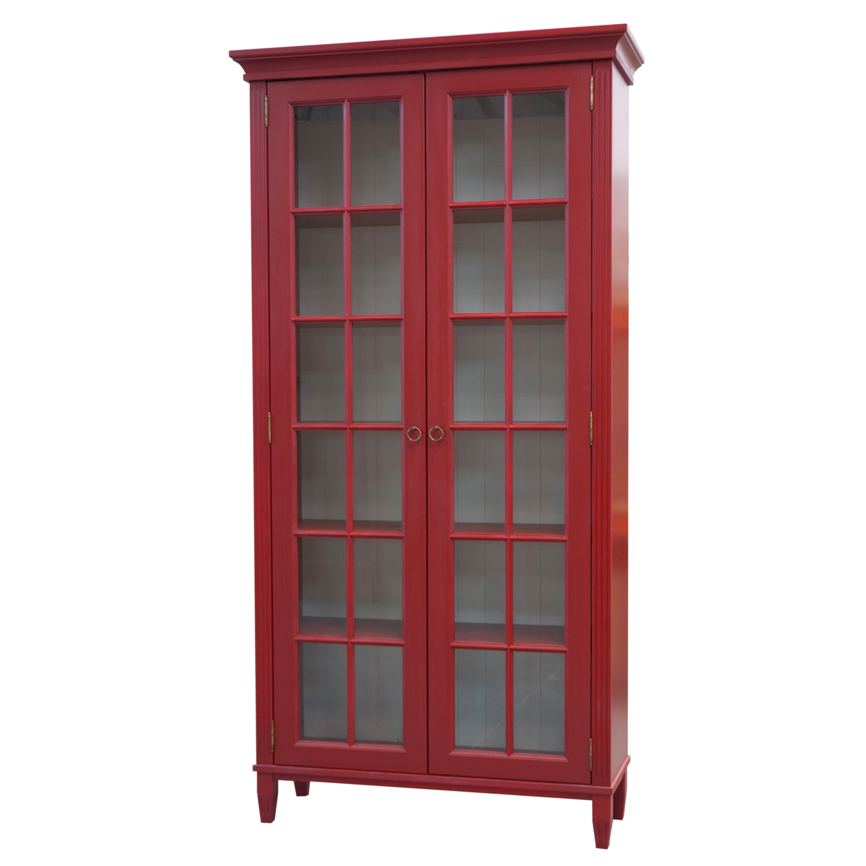 MUEBLE DE EXPOSICIÓN ESTOCOLMO ROJO 109W x 40D x 215H